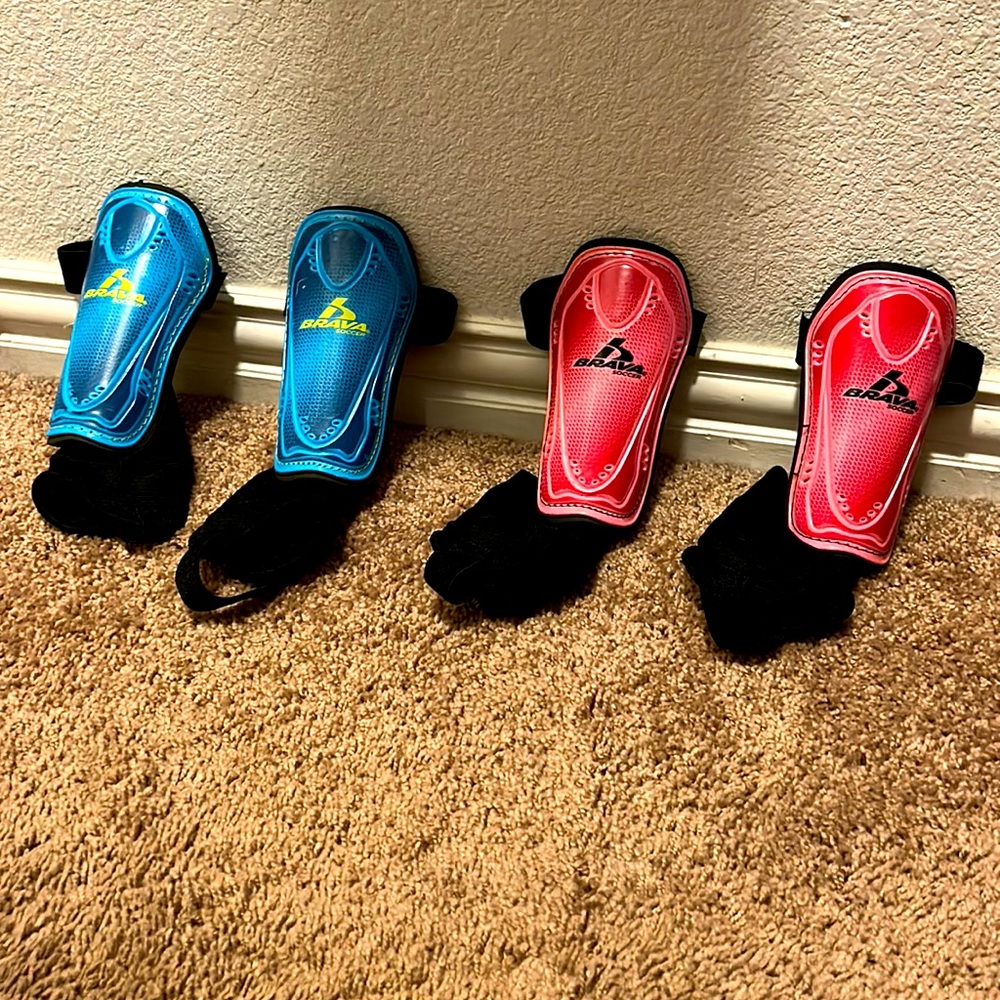 Kids XS Soccer Shin Pads 2 Sets